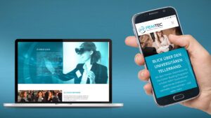 Anpassungsfähige Website für Femtec